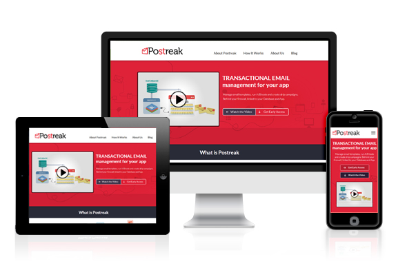 Responsive website design across devices