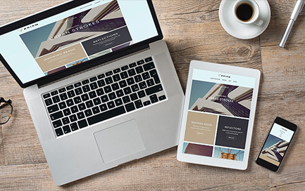 Online store displayed on multiple devices