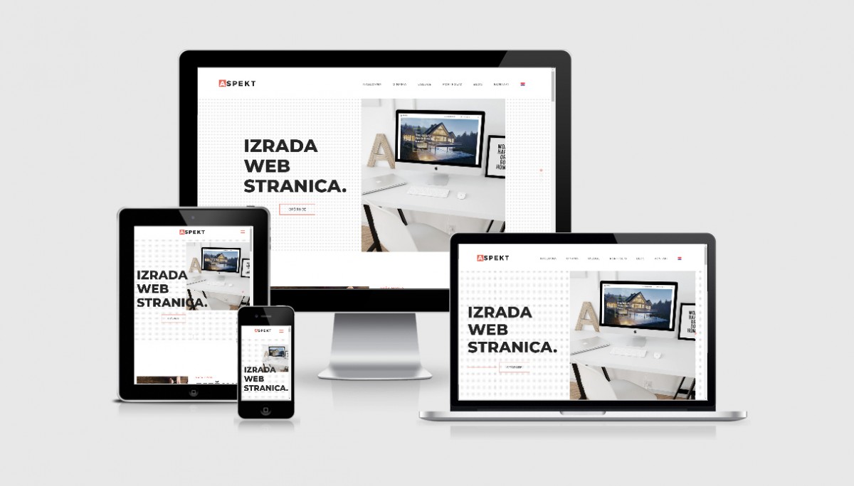 Responsive web design mock-ups