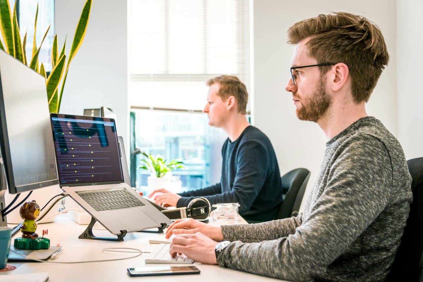Team meeting in a bright modern office